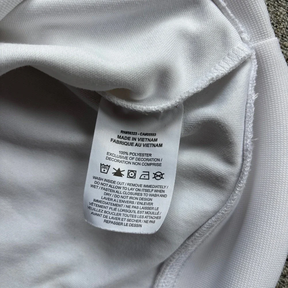 Nike Sweatshirt Mens Small Swoosh White Double Logo MCMLXXII Graphic Crewneck